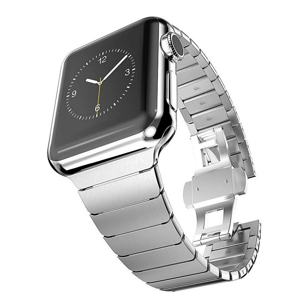Металлический ремешок IWATCH подходит для AppleWatch, нержавеющая сталь, стеклянные бусины, бабочка, блоки, введение