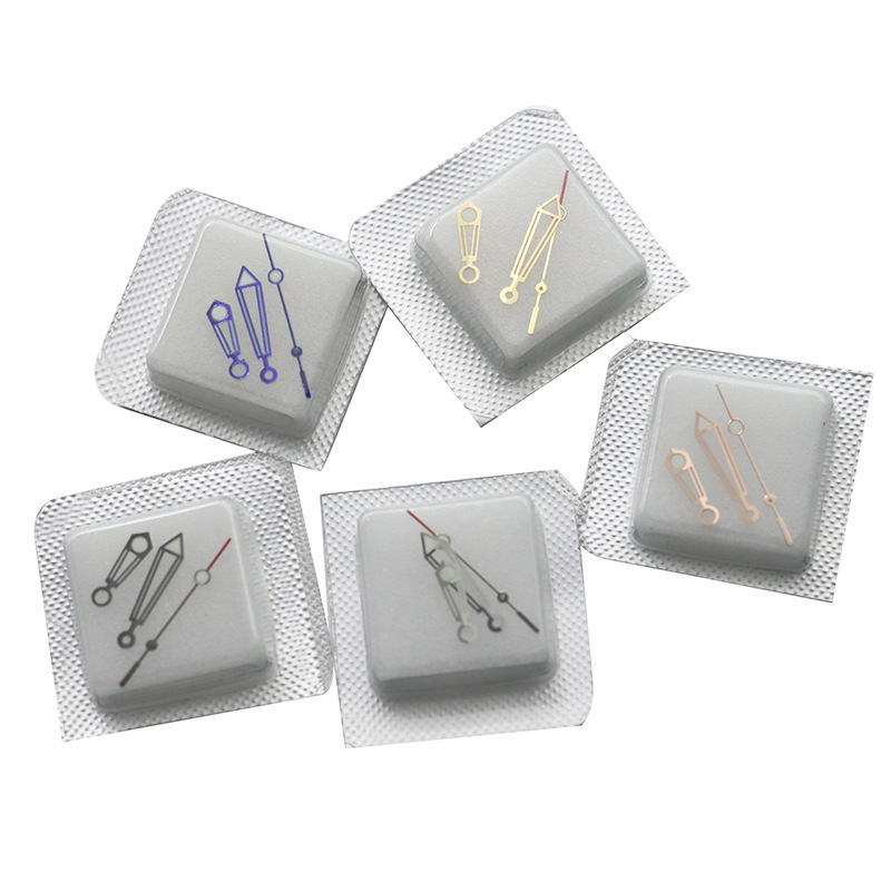 手表配件 代用海马007表针 装2824机芯时分秒针 带夜光指针 三针