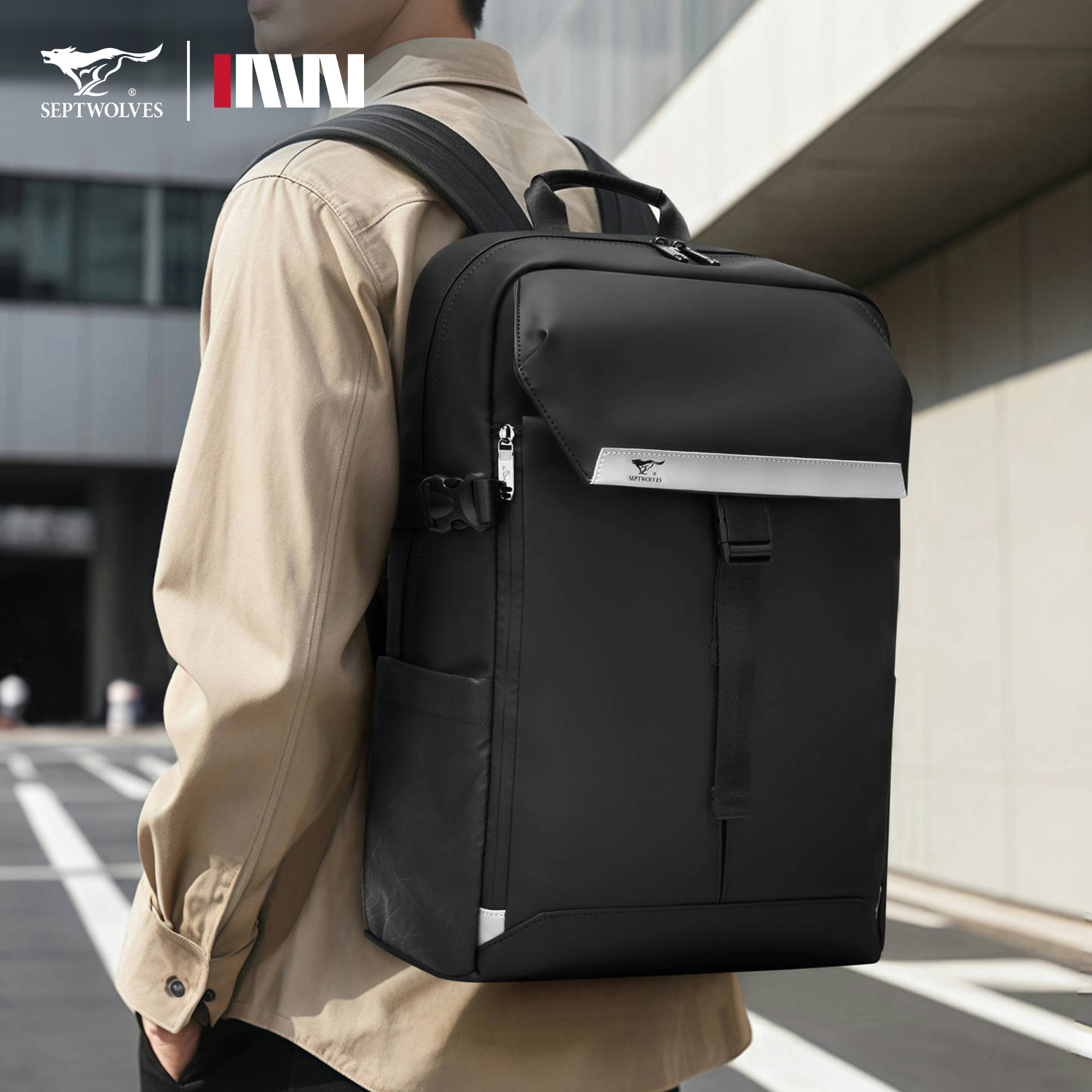 Men's capacious travel backpack