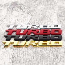 汽车合金改装涡轮增压turbo金属车贴运动车身贴TURBO英文金属条