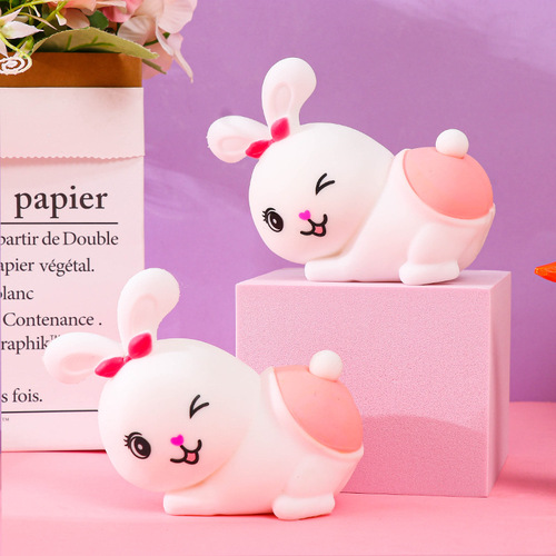 Creative decompression bunny pinching the buttocks Duoduo rabbit decompression toy soft elastic butt doll cute cartoon gift
