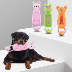 ペット用品工場クロスボーダー特別な犬のおもちゃテニスプルリングかわいい動物の形のインタラクティブ犬のおもちゃ