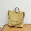 Capacious trend bag strap one shoulder with letters, shoulder bag, simple and elegant design