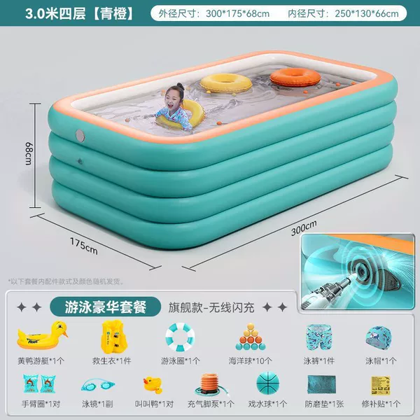 Main picture] Extra large size 3 meters * four layers (base price 100 pieces) - smart wireless fast charging (