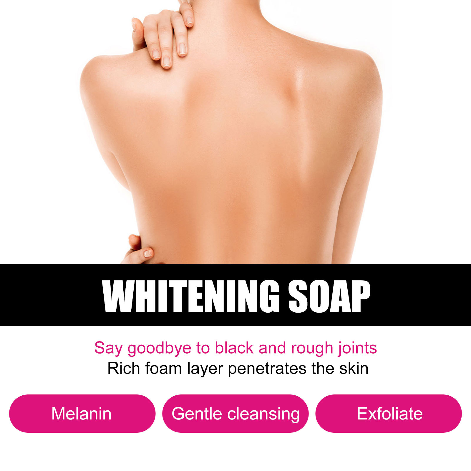 EELHOE underarm skincare soap whitens body, cleanses the skin, lightens melanin in joints and elbows, moisturi_voghion.com