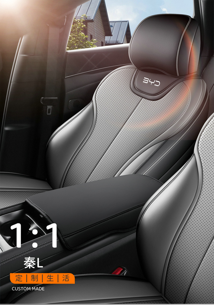 Byd Qin L Seat Cover Full Set Special Car Seat Cushion Qin L Dmi Seat Cover Car Interior Modification Seat Cover Cushion