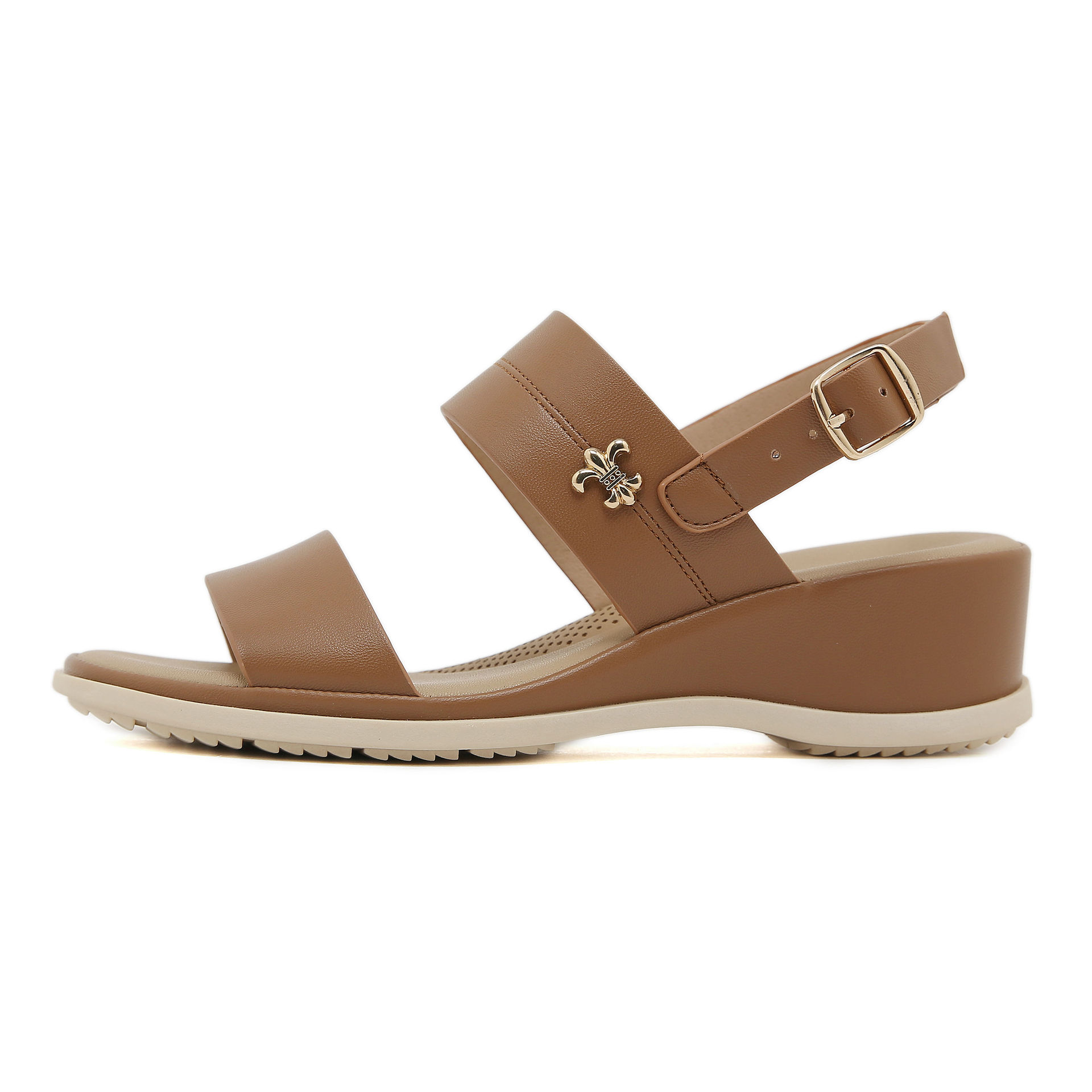 1520-1 Nuevas sandalias europeas y estadounidenses de verano de 2025 hebilla de playa casual confortable pendiente transfronteriza fría