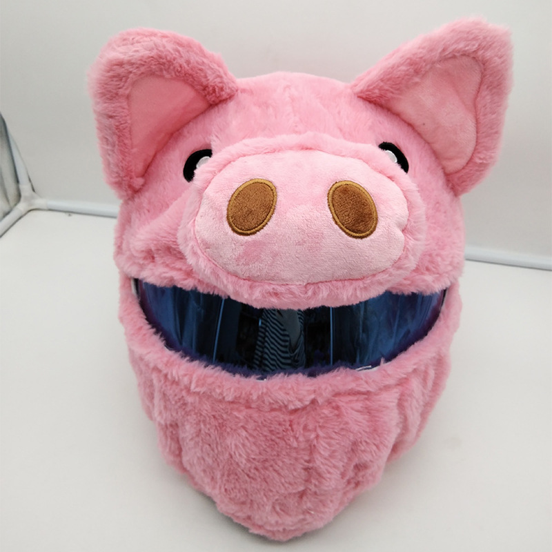 Motuoche – Auto Parts and Accessories Full Helmet Plush - pink-pig