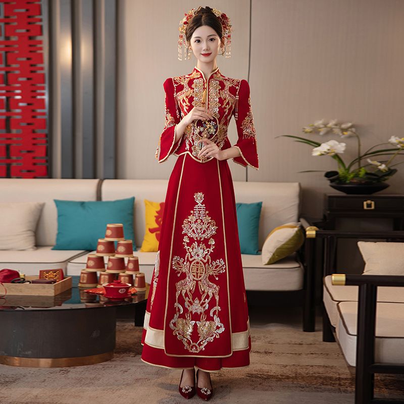 Xiuhe Clothing 2026 New Style Wedding Chinese-Style Wedding Dress Bridal Attire New High-End Wedding Attire Xiuhe Spring Collection