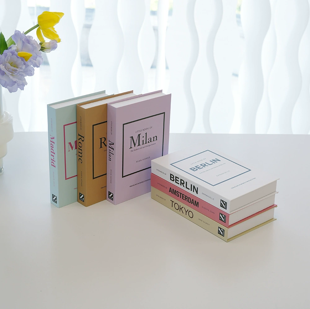 Английская поддельная декоративная книга украшения яркие модные городские книги декоративная полка для книг имитационные реквизит для книг оптовая продажа