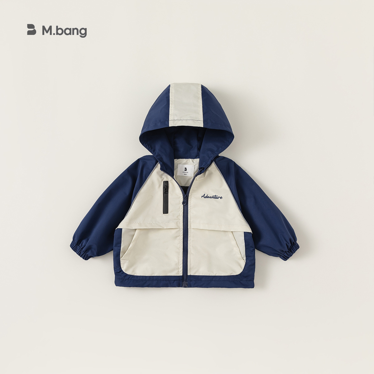 Babycity Boys Jacket Spring And Autumn Outer Wear Casual Color Matching Children's Hooded Windbreaker Loose CY84033