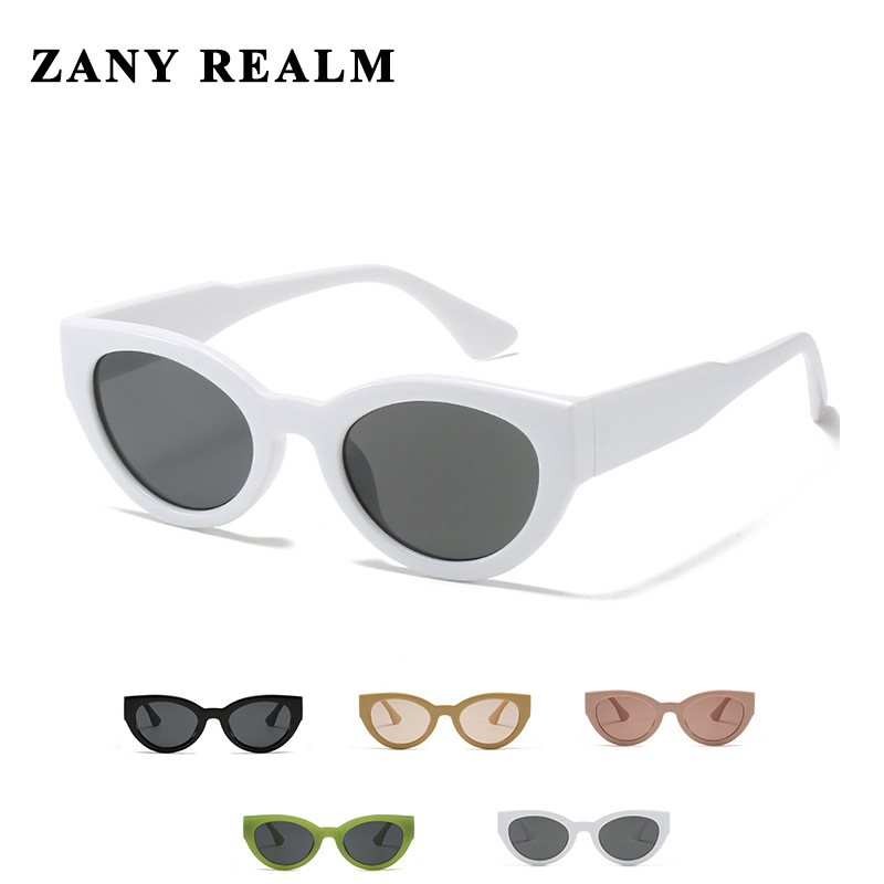 Nueva moda nacional retro ojo de gato gafas de sol hombres y mujeres UV400 color claro Comercio exterior tiktok Internet celebridad gafas de sol suministro directo de fábrica