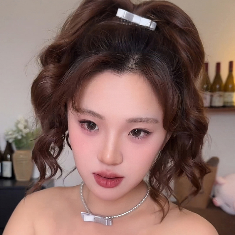 High Crown Bowknot Telephone Wire Headband for Women 2025 New High-End Bracelet Dual-Use Multifunctional Headband Hair Accessory