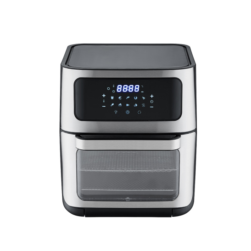 Horno de aire de 12 litros puede ser transparente para el hogar puede apoyar el logotipo de EE.UU., Europa, Reino Unido y el comercio exterior automático sin humo