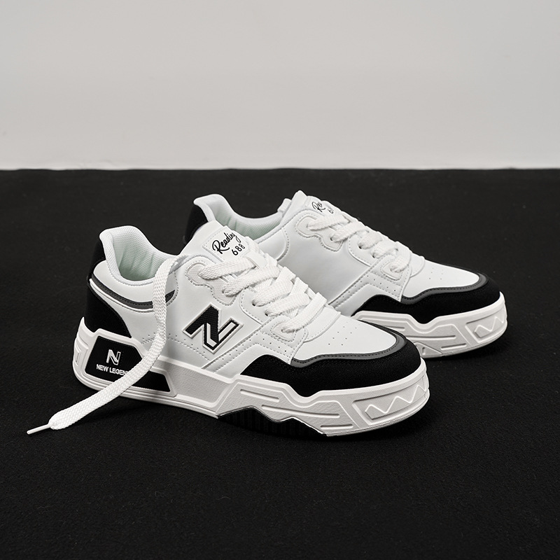 Giày sneaker nam phong cách Hàn Quốc, đế êm, form thể thao trắng basic — 688 Lúa mì