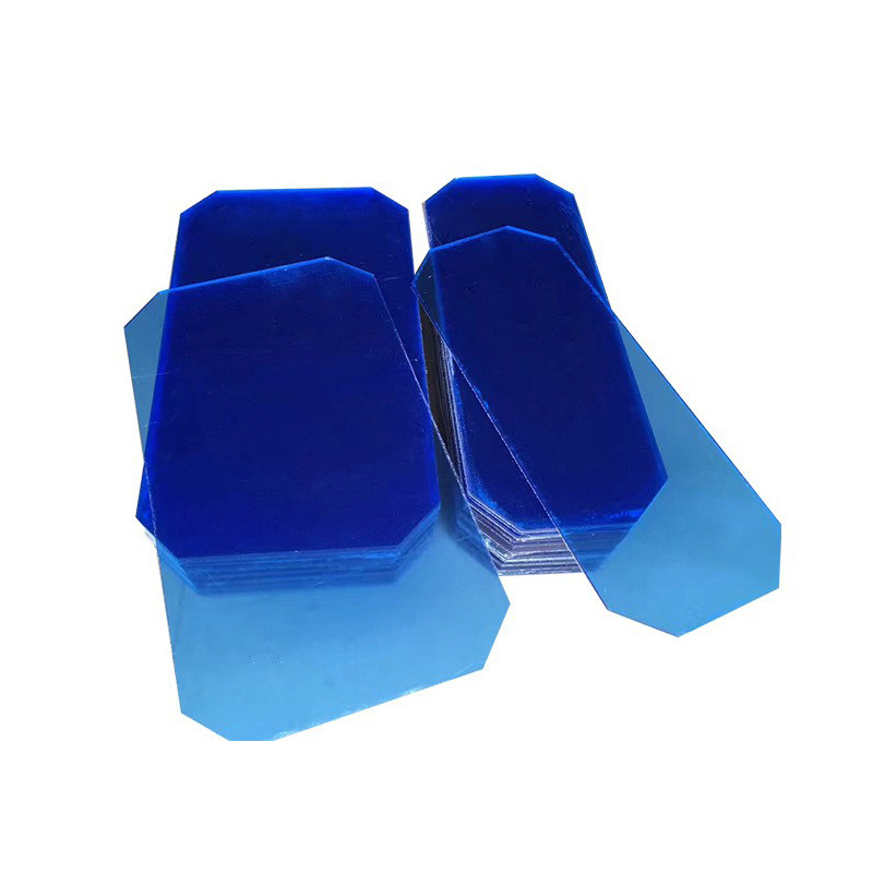 Fabricante azul marrón amarillo placa acrílica transparente antiestática placa acrílica para cubierta de protección láser