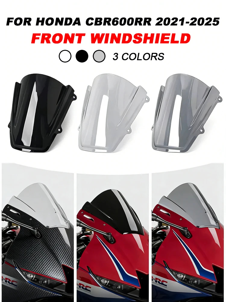 Suitable for Honda Cbr600Rr 2021-2025 Motorcycle Modified Acrylic Front Windshield Cross-Border