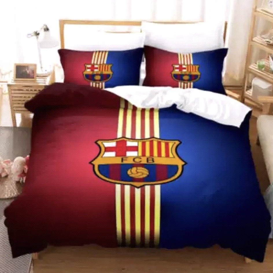 Equipo Logo serie ropa de cama transfronteriza de tres piezas conjunto Amazon eabywish Comercio Exterior Kit de textiles para el hogar