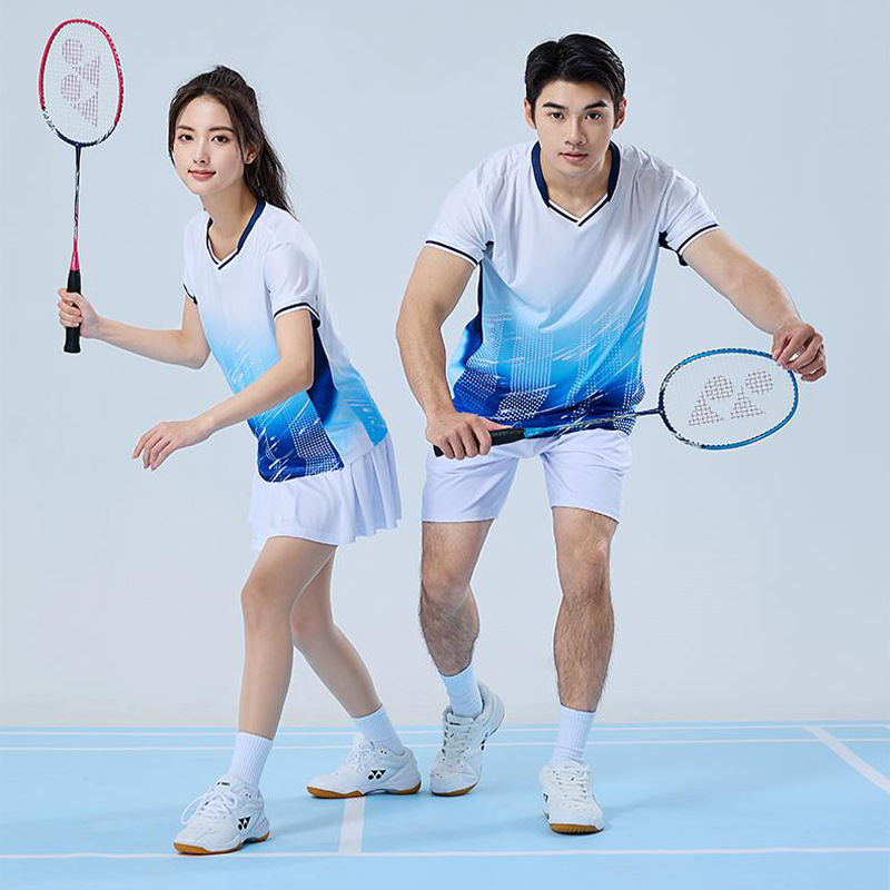 High Quality Professional Badminton Uniforms Quick-Drying Breathable Women's Sports Suits Team Uniforms Men's Table Tennis Uniforms Club Jerseys