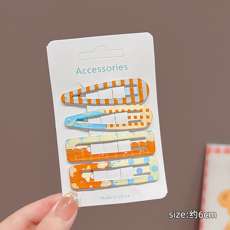 Dopamina color gota de agua bb clip clip para el cabello niña encantadora caricatura lateral frange broche clip para el cabello para niños accesorios para el cabello image 18