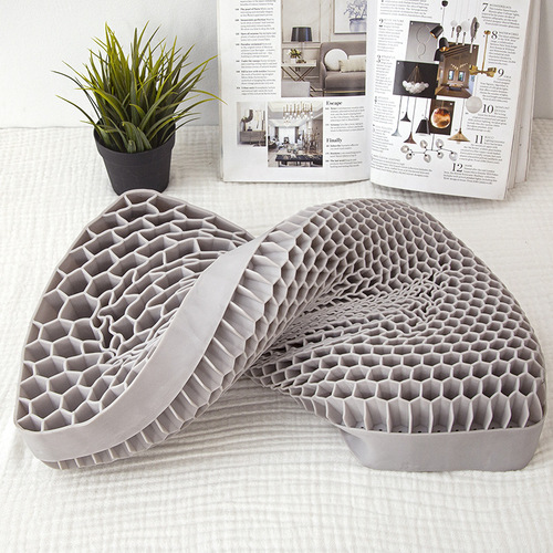 Source manufacturer high-end adult summer air-conditioned pillow pectin pillow pure TPE breathable silicone cervical vertebra pillow core