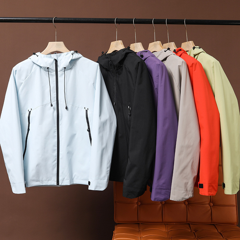 Couple Style Three-Proof Outdoor! Autumn New Functional Windproof and Waterproof Laminated Hooded Jacket Jacket