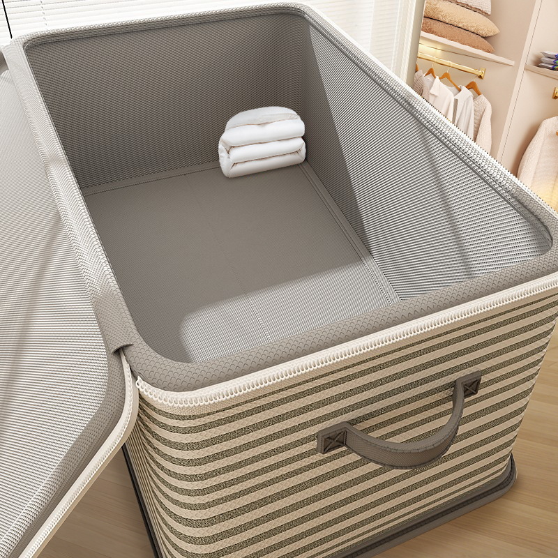 Clothes Storage Box Household Large-Capacity Storage Box with Lid Wardrobe Clothing and Toy Storage Foldable Storage Box
