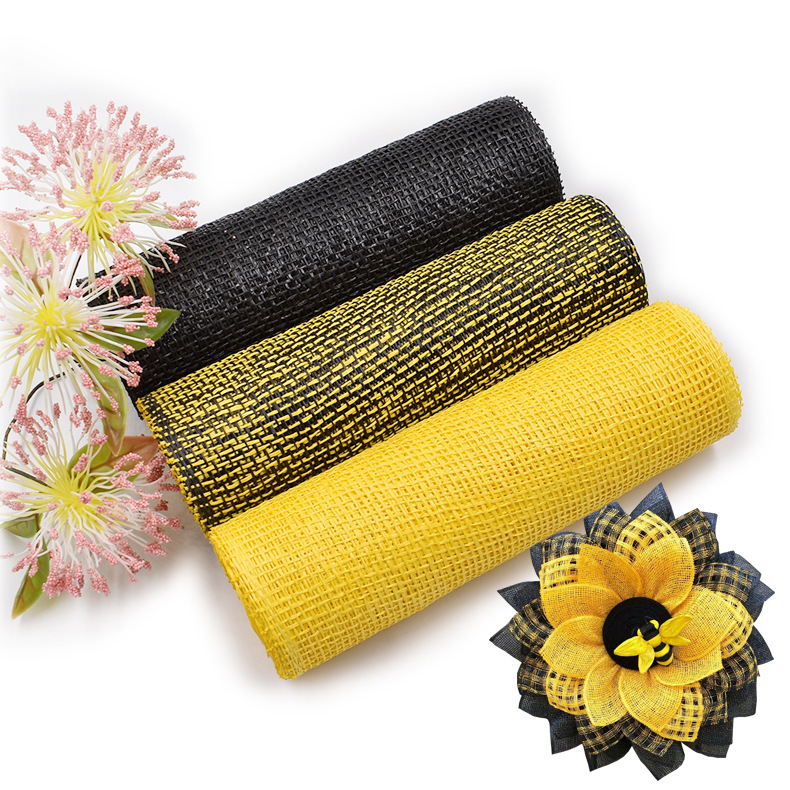 Fábrica al por mayor primavera y verano guirnalda decorativa puerta colgante abeja Festival regalo decoración DIY guirnalda material poliéster PP neto