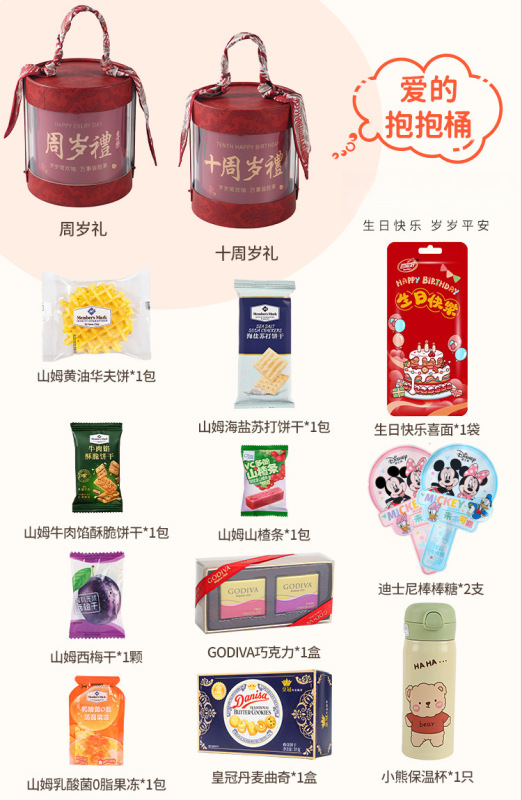 十岁生日伴手礼10岁十周岁礼盒成品回礼儿童宝宝生日回礼喜糖喜饼|undefined