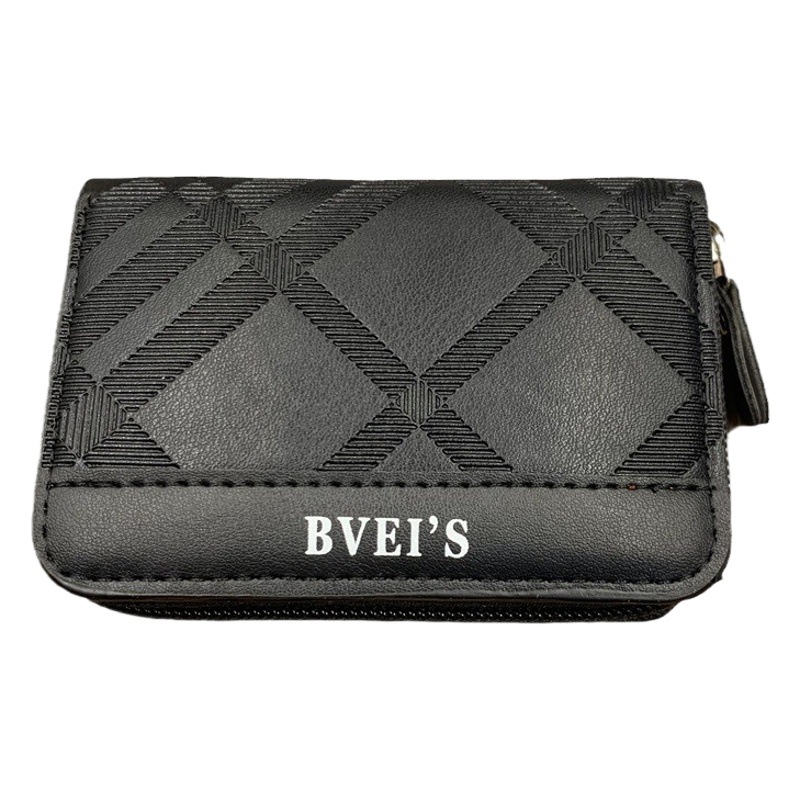 New Cross-Border Mini Card Holder Men's Wallet Multi-Card Slot Coin Purse Ultra-Light Simple Korean Style Bank Card Holder