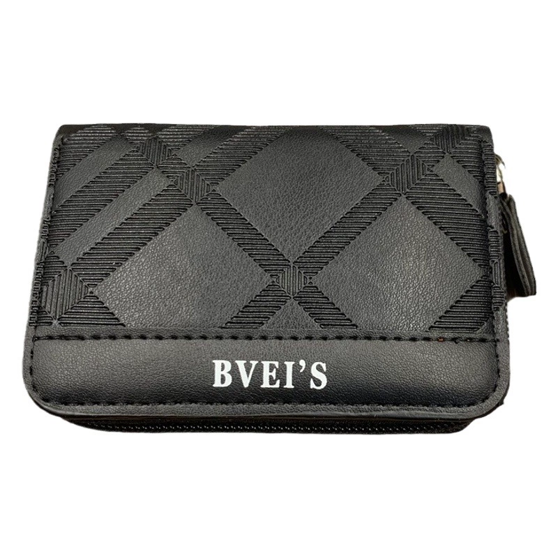 Новый мини-кошелек для мужчин с несколькими отделениями для карт, монетницей, ультралегкий, простой, в корейском стиле, для банковских карт.