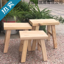 老式松木家用实木小板凳成人宝宝椅子跳舞垫脚木头矮凳子批发商贸