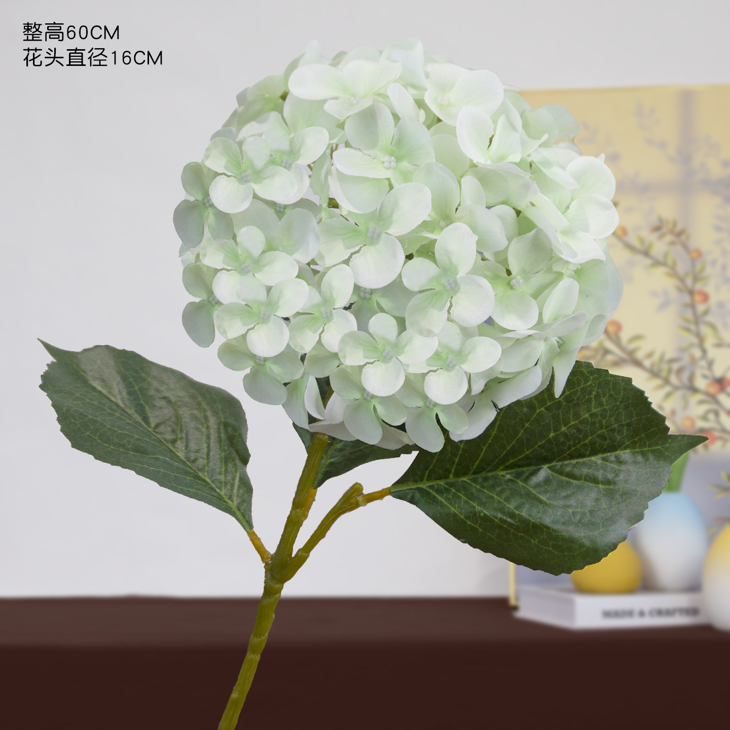 Simulación de hortenida de alta calidad sala de bodas decoración de hotel decoración del hogar impresión 3D Aisha hortenida simulación flores falsas flores