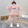 Summer sleeves, sports set for boys, with short sleeve, Korean style, wholesale