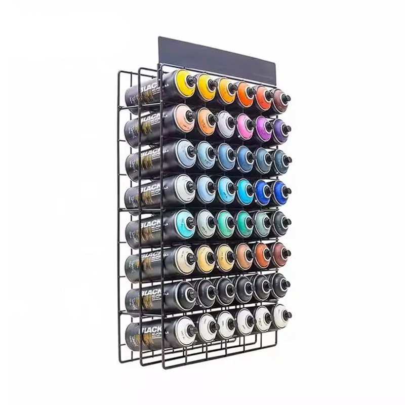 定制金属桌面台面小型喷漆展示架，用于或气溶胶罐货架可拆卸