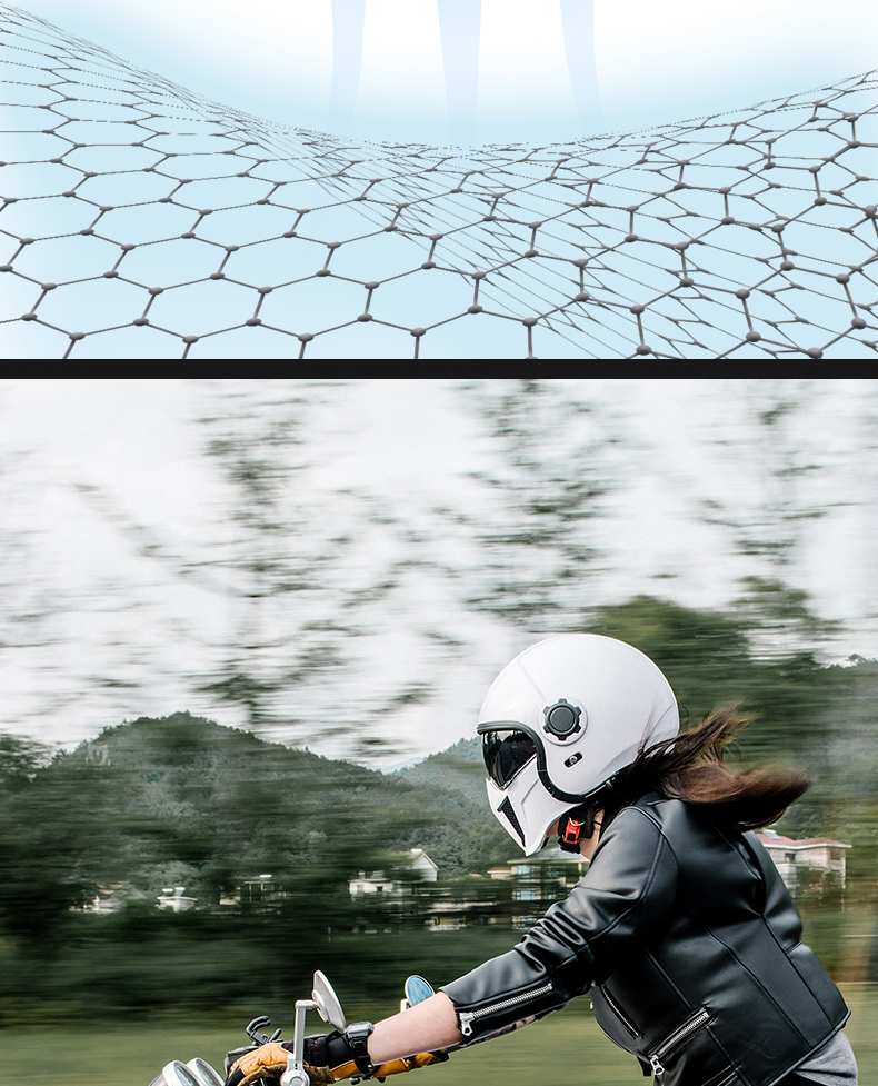 Sairo Motorcycle Full Helmet Retro Cruiser Harley Four Seasons