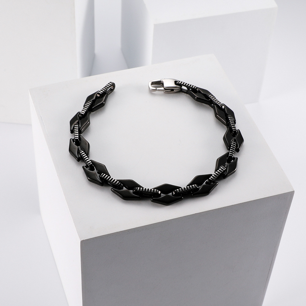 Géométrique Hip Hop Rétro Acier Inoxydable 304 Bracelets De Gros display picture 2