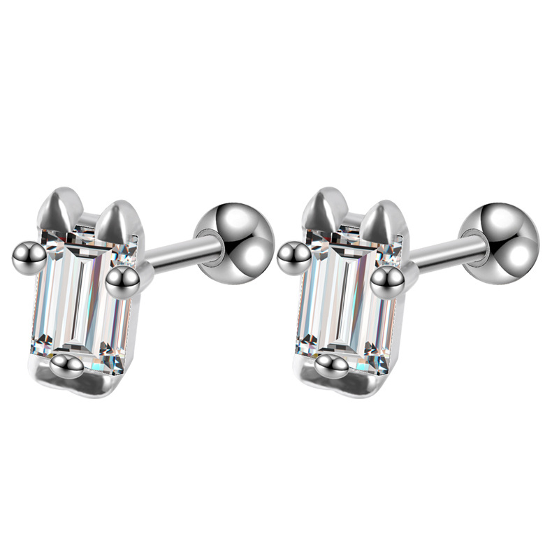 2022 New High-Grade Ear Bone Stud Micro-Set Earrings Ins Internet Celebrity Versatile Exquisite Earrings Wholesale detail image 8