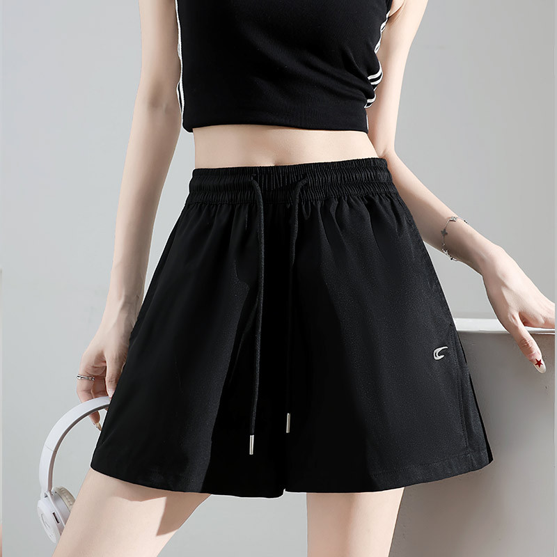 Monos azul marino para mujer primavera y verano 2025 nuevo estilo suelto recto casual de secado rápido pequeño bordado pantalones anchos image 17