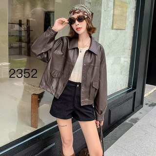 复古真皮女士皮衣韩版绵羊皮港风休闲皮夹克潮流宽松机车外套批发