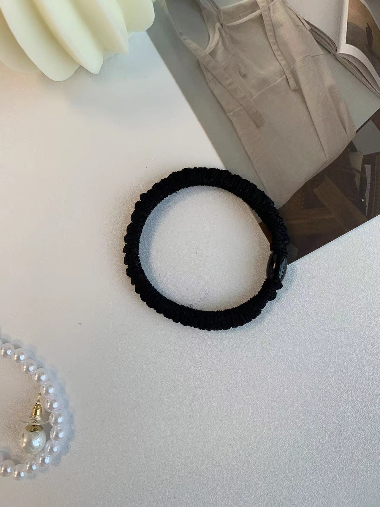 슈퍼 소프트 소형 버클 고무 밴드 블랙