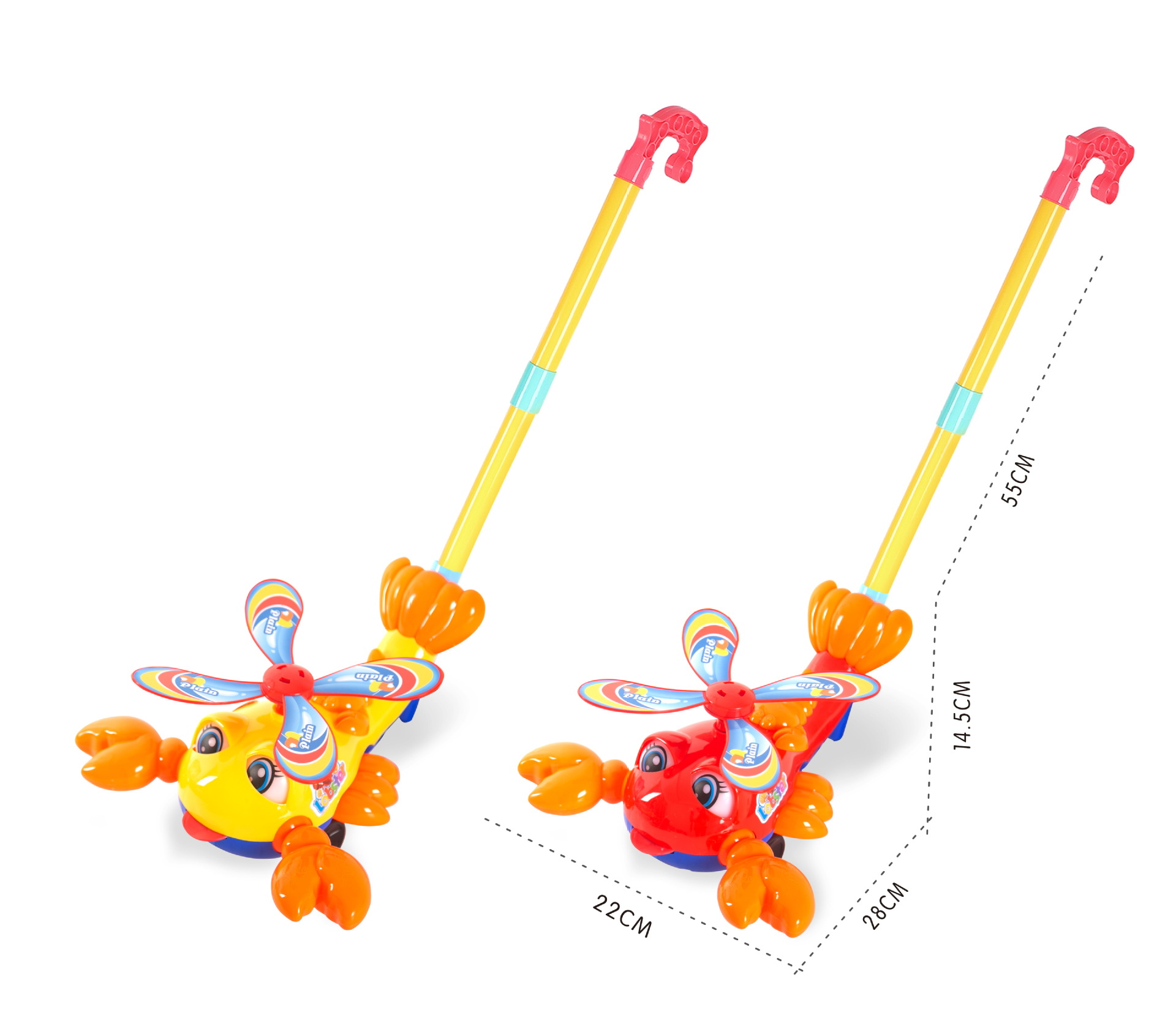 Carrito de Empuje para Bebé de Plástico con Sonido para Aprender a Caminar