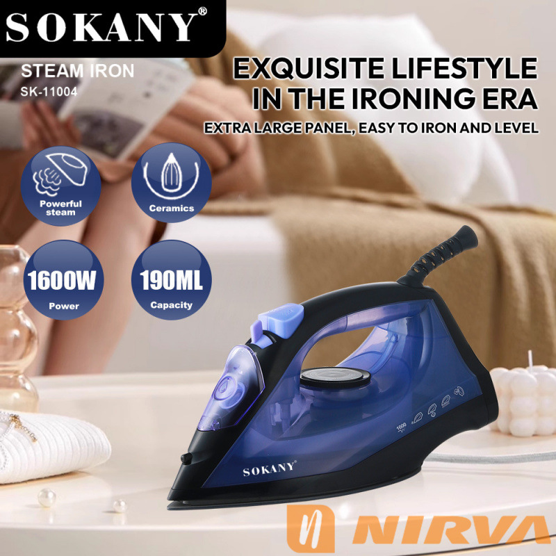 Sokany cross-border European standard household electric iron, home use steam iron, corded iron, electric iron