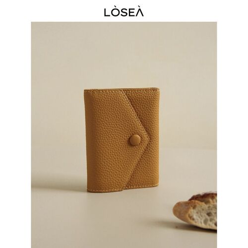 LESEA Women's Top Grain Calfskin Wallet, Small Purse, Card Holder - 3-in-1 Women's Genuine Leather Zipper Wallet