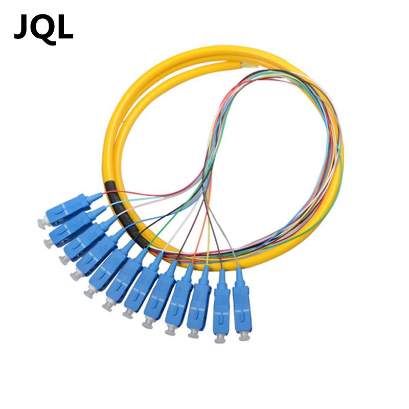 促销 12芯束状尾纤SC单模光纤跳纤1.5米电信级 bunch pigtail