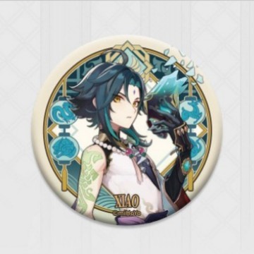 スポット正規品原神テーマ/縦絵シリーズ缶バッジバーピースカラー紙ペンダント人形|undefined