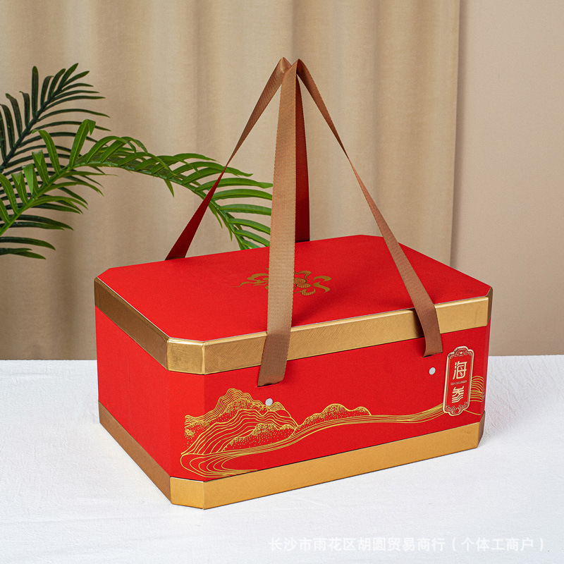 即食海參包裝盒禮品盒海鮮牛羊肉大閘蟹燕窩佛跳牆蟲夏冷藏箱空盒