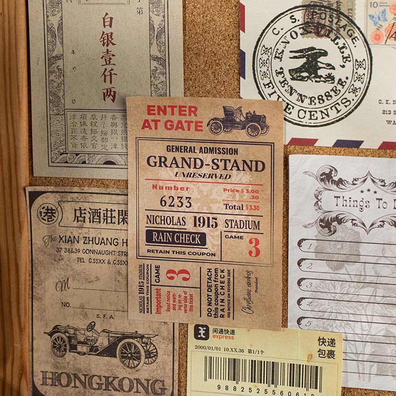 Material de factura de simulación retro de lenguaje ocioso y ligero