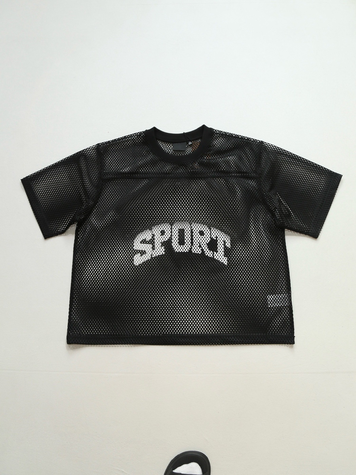 American-style Summer Digital Print Rugby Jersey With Hollow Mesh, Loose Fit, Unisex Short-sleeve T-shirt_viptrois.com
