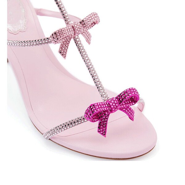 Summer high heels with a strap